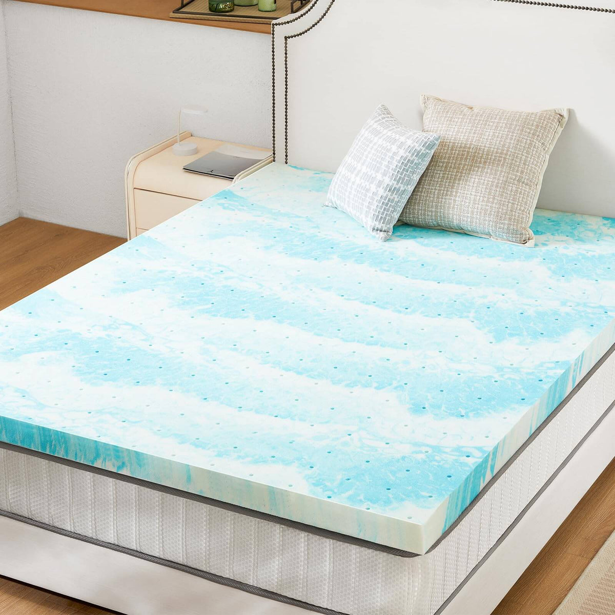 MyDepot Mattress Topper Full Gel Memory Foam Mattress Topper Full Size