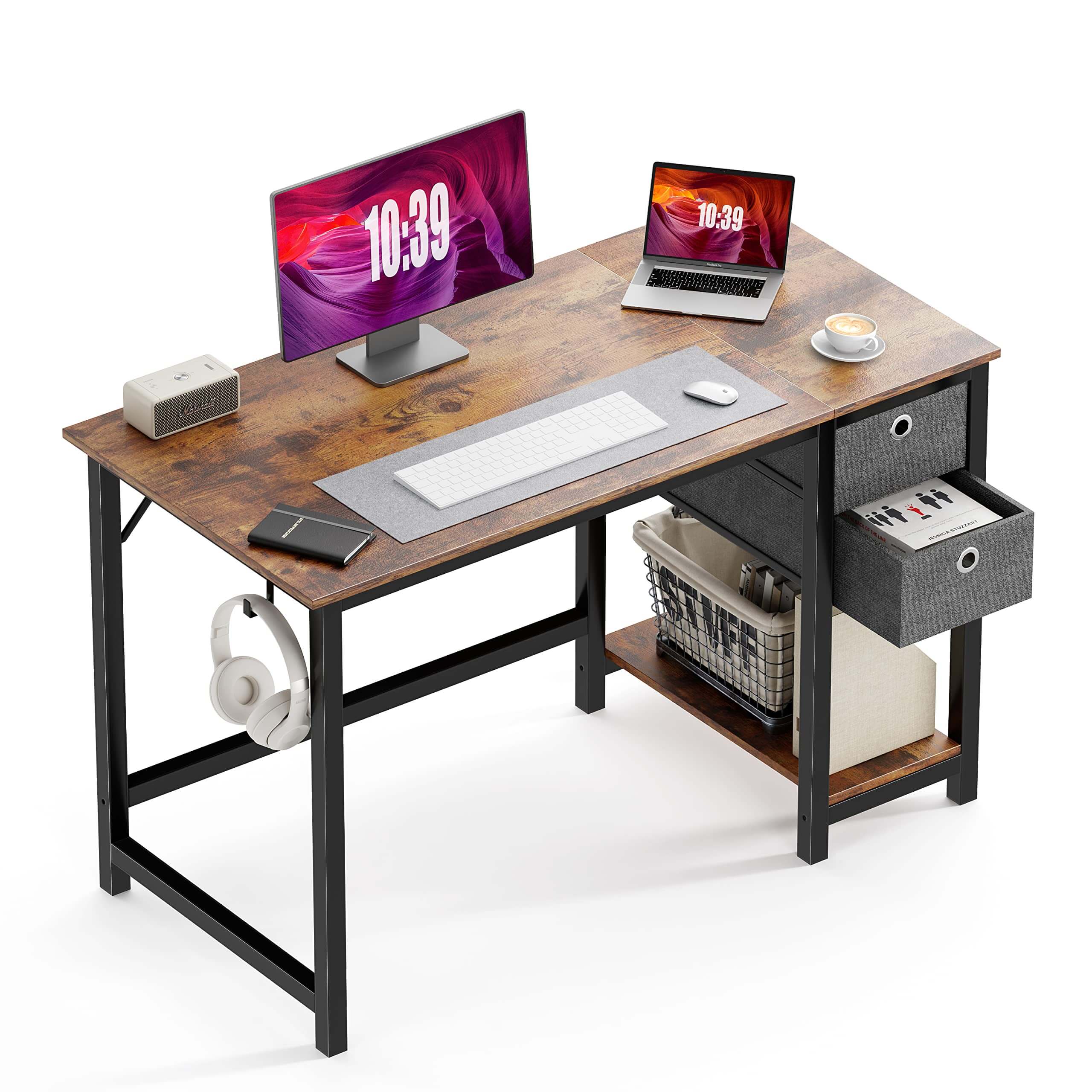 MyDepot Office Computer Desk with Drawers