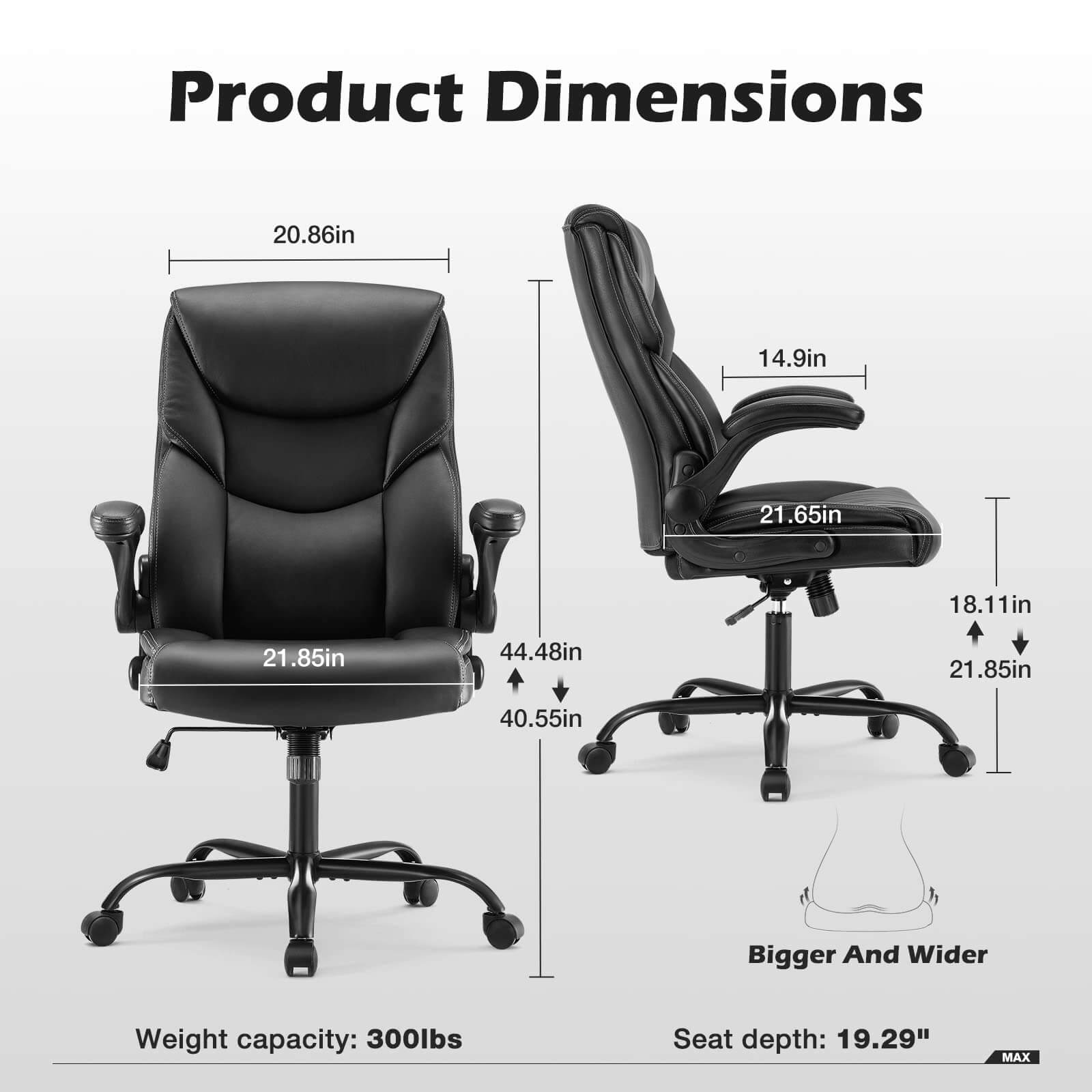 MyDepot Ergonomic Big and Tall High Back Executive Chair