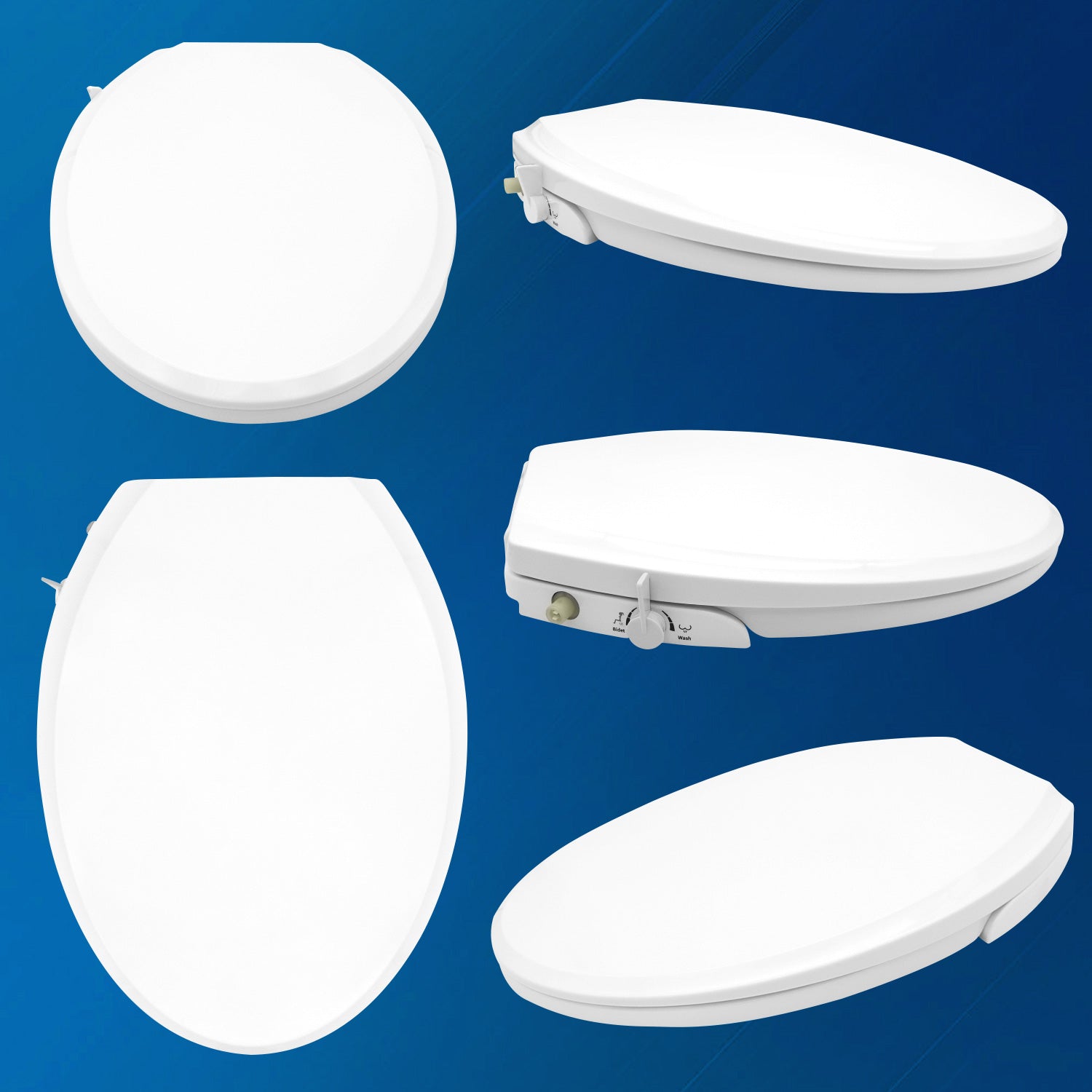 MyDepot Non-Electric Bidet Toilet Seat with Self-Cleaning Nozzle