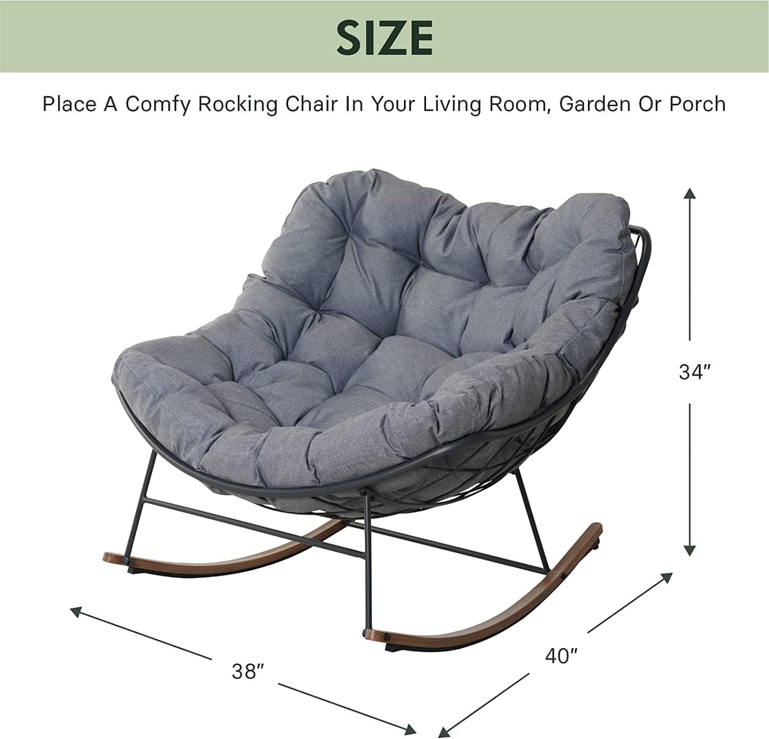 MyDepot outdoor Rocking Chair