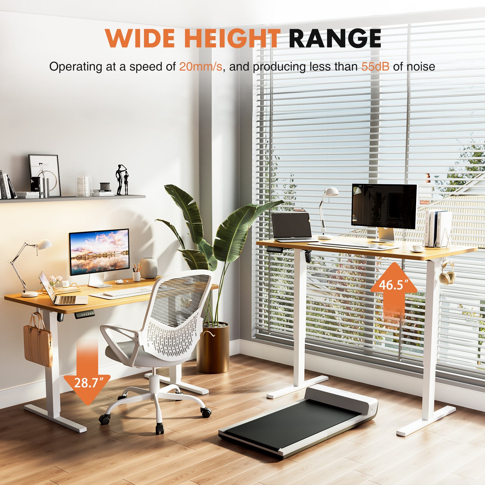 MyDepot Ergonomic Height Adjustable Table Workstation