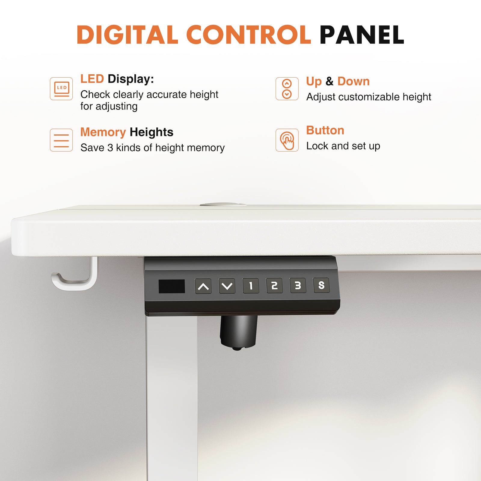 MyDepot Ergonomic Height Adjustable Table Workstation