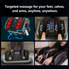 MyDepot Foot Massager for Circulation and Pain Relief with Heat Therapy-Shiatsu Foot Massager with Remote-Kneading Rolling Compression for Neuropathy, Plantar Fasciitis, Ideal Gift for Parents -Gray