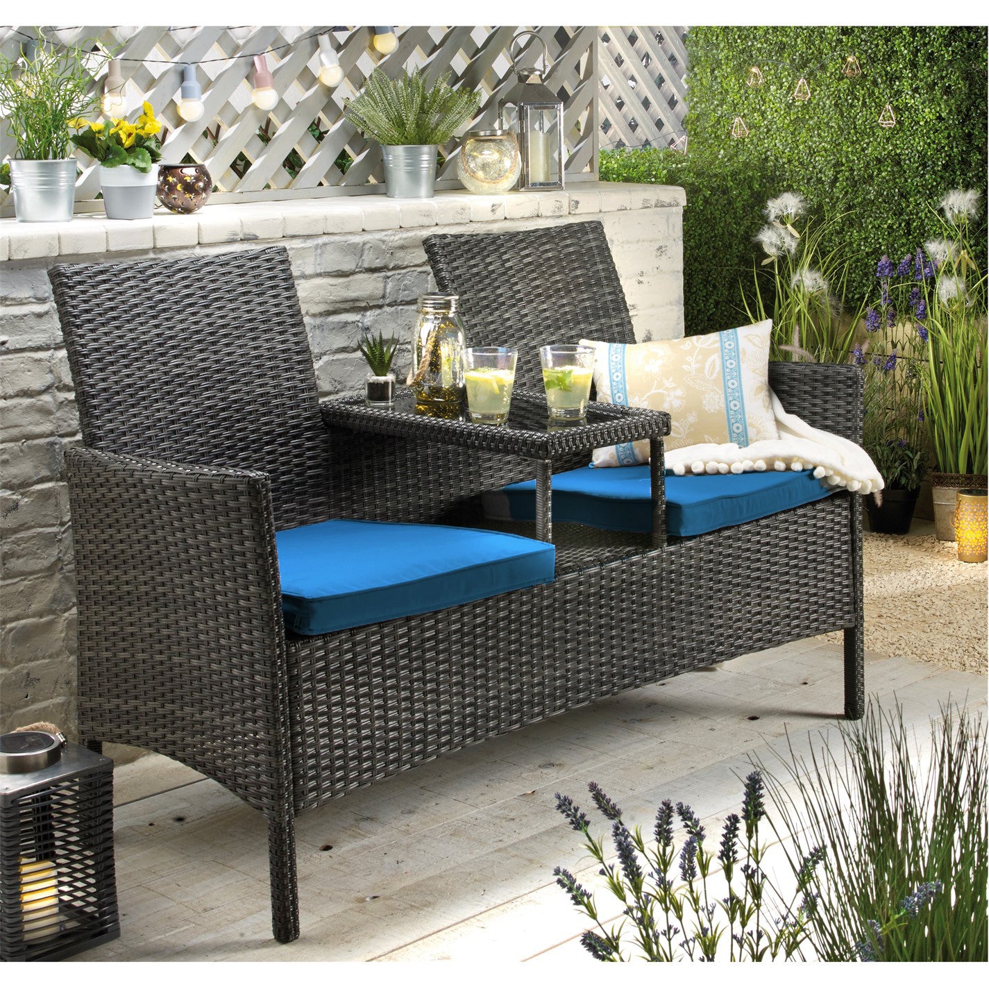 My Depot Patio Loveseat Set Outdoor 2-seat leisure