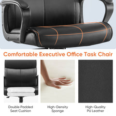 MyDepot Modern PU Leather Executive Swivel Task Chair